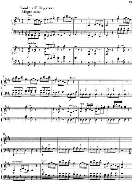 Concerto For Piano (Harpsichord) And Orchestra D Major Hob.XVIII:11